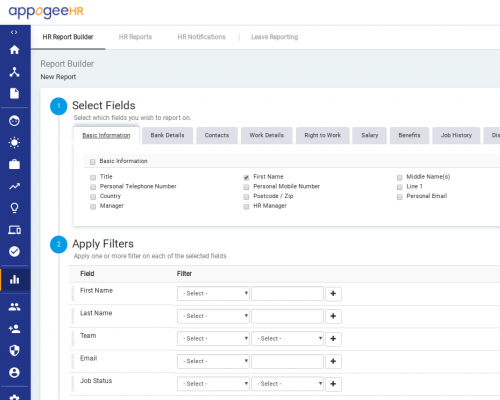 Appogee HR - Reporting Tool